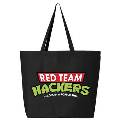 Red Team Hackers Heroes In A Popped Shell 25L Jumbo Tote