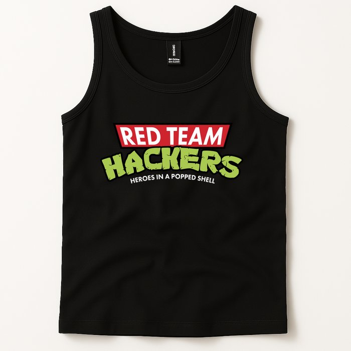 Red Team Hackers Heroes In A Popped Shell Tank Top
