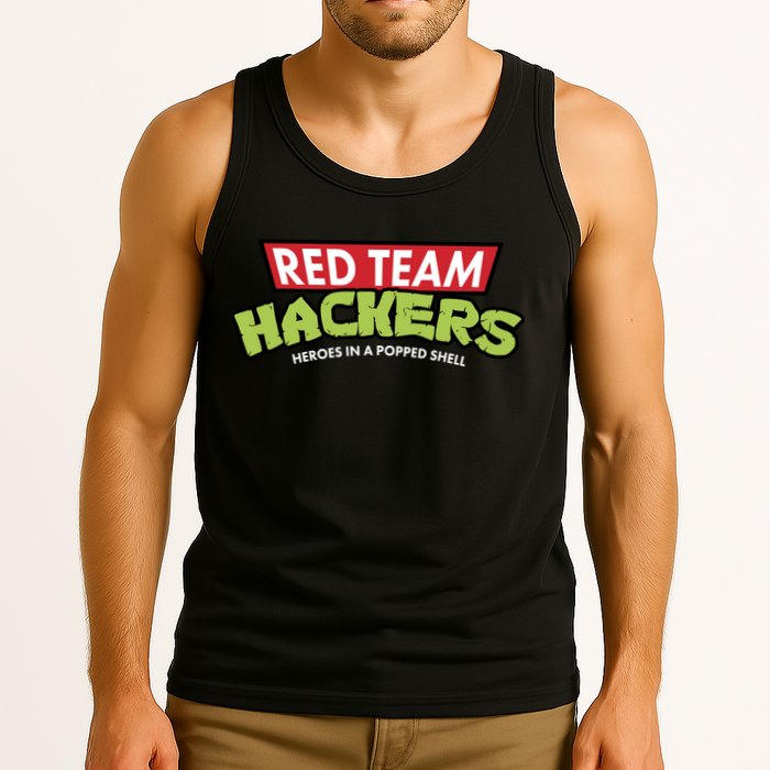 Red Team Hackers Heroes In A Popped Shell Tank Top