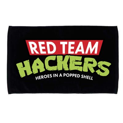 Red Team Hackers Heroes In A Popped Shell Microfiber Hand Towel