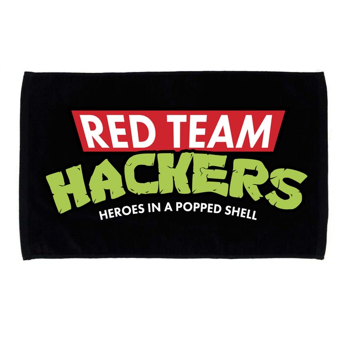 Red Team Hackers Heroes In A Popped Shell Microfiber Hand Towel