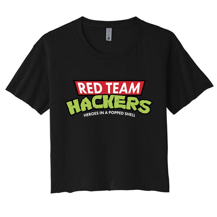 Red Team Hackers Heroes In A Popped Shell Crop Top