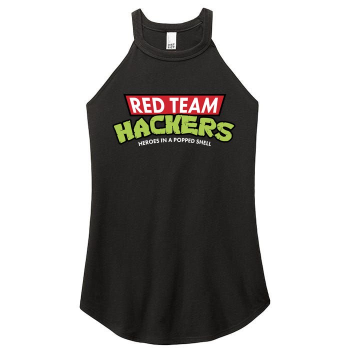 Red Team Hackers Heroes In A Popped Shell Women's Perfect Tri Rocker Tank