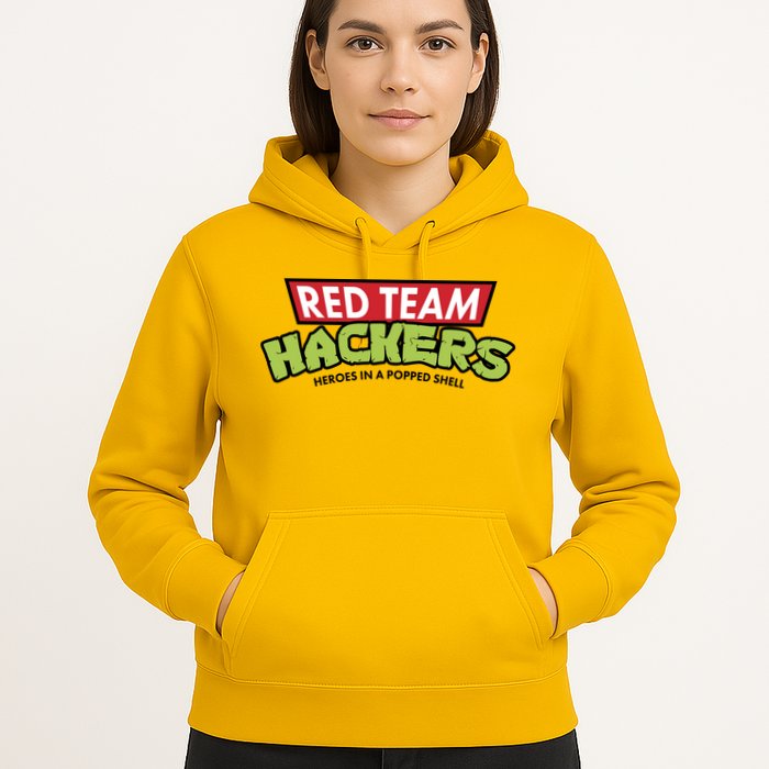 Red Team Hackers Heroes In A Popped Shell Hoodie