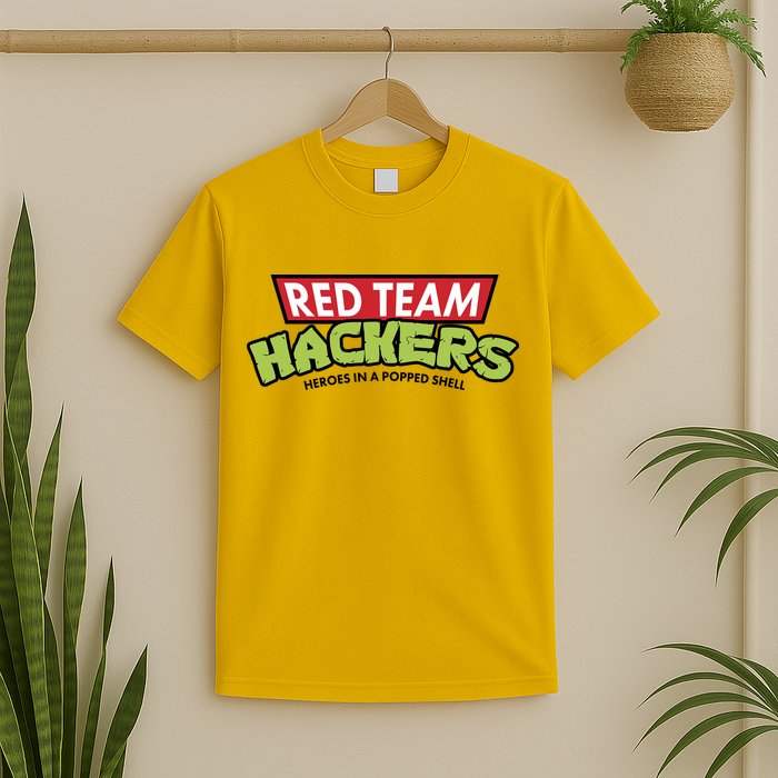 Red Team Hackers Heroes In A Popped Shell T-Shirt