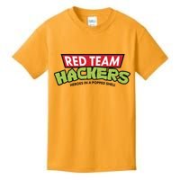 Red Team Hackers Heroes In A Popped Shell Kids T-Shirt