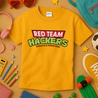 Red Team Hackers Heroes In A Popped Shell Kids T-Shirt