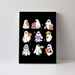 Retro Teacher Halloween Ghost Read More Books Teacher Canvas