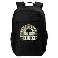 Retro Tree Hugger Design Daily Commute Backpack