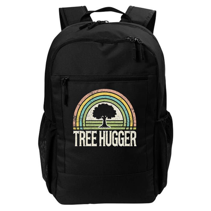Retro Tree Hugger Design Daily Commute Backpack