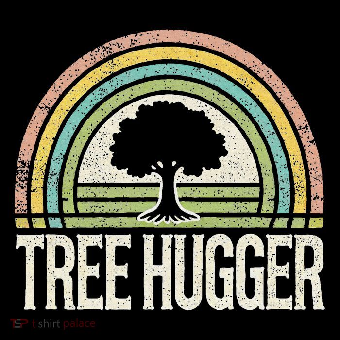 Retro Tree Hugger Design Wool Snapback Cap
