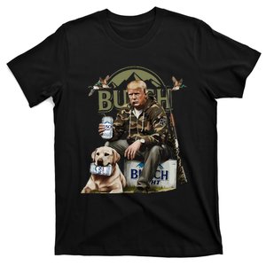 Retro Trump Hunting Deer Funny Beer Drinking Hunting T-Shirt