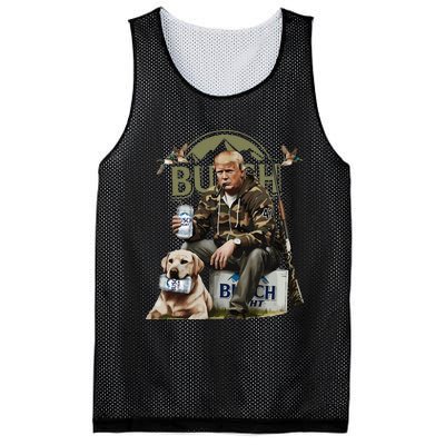 Retro Trump Hunting Deer Funny Beer Drinking Hunting Mesh Reversible Basketball Jersey Tank