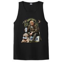 Retro Trump Hunting Deer Funny Beer Drinking Hunting PosiCharge Competitor Tank