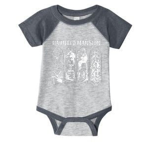 Retro The Haunted Mansion Stretching Room Sketch Foolish Mortals Infant Baby Jersey Bodysuit