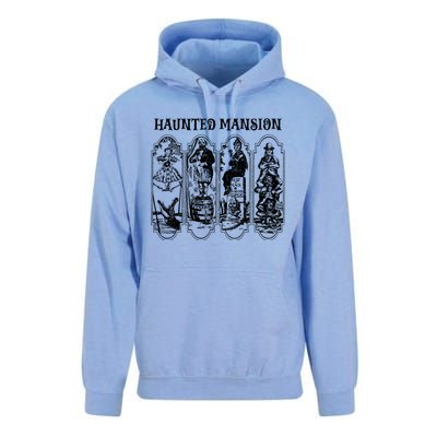 Retro The Haunted Mansion Stretching Room Sketch Foolish Mortals Unisex Surf Hoodie