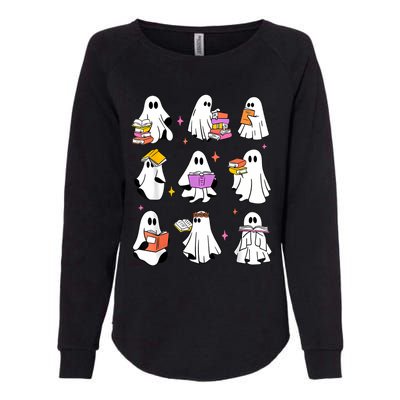 Retro Teacher Halloween Ghost Read More Books Teacher Womens California Wash Sweatshirt