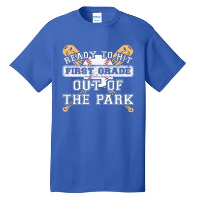 Ready To Hit First Grade Out Of The Park Back To School Tall T-Shirt