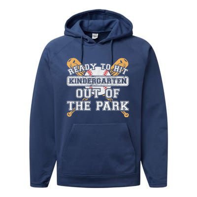 Ready To Hit Kindergarten Out Of The Park - Back to School Performance Fleece Hoodie