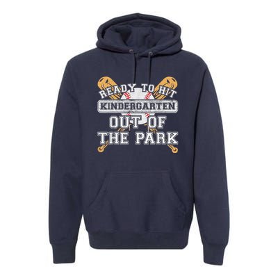 Ready To Hit Kindergarten Out Of The Park - Back to School Premium Hoodie