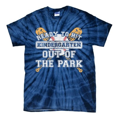 Ready To Hit Kindergarten Out Of The Park - Back to School Tie-Dye T-Shirt