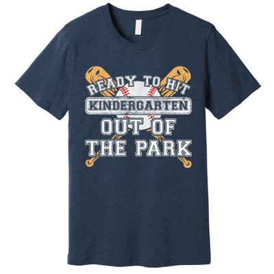 Ready To Hit Kindergarten Out Of The Park - Back to School Premium T-Shirt