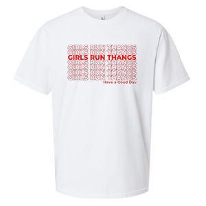 Run Thangs Have A Good Day Sueded Cloud Jersey T-Shirt