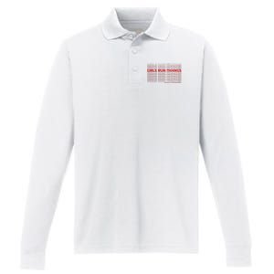 Run Thangs Have A Good Day Performance Long Sleeve Polo