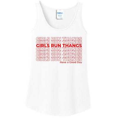 Run Thangs Have A Good Day Ladies Essential Tank