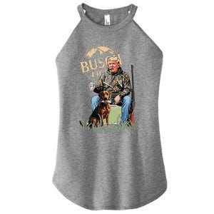 Retro Trump Hunting Deer Funny Beer Drinking Beer Hunting Women's Perfect Tri Rocker Tank