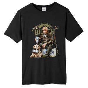 Retro Trump Hunting Deer Funny Beer Drinking Hunting Tall Fusion ChromaSoft Performance T-Shirt