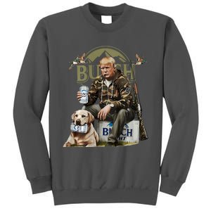 Retro Trump Hunting Deer Funny Beer Drinking Hunting Tall Sweatshirt