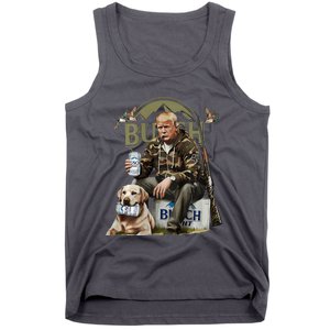 Retro Trump Hunting Deer Funny Beer Drinking Hunting Tank Top