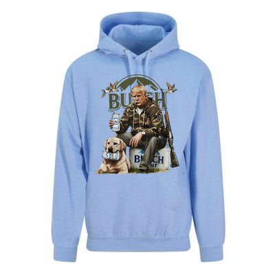 Retro Trump Hunting Deer Funny Beer Drinking Beer Hunting Unisex Surf Hoodie