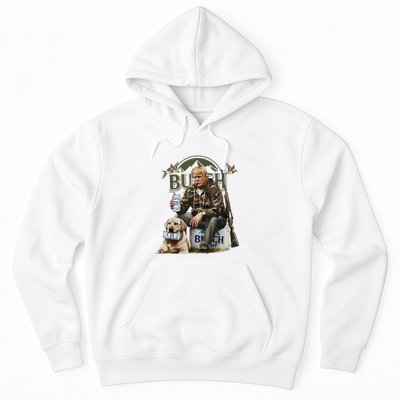 Retro Trump Hunting Deer Funny Beer Drinking Beer Hunting Hoodie