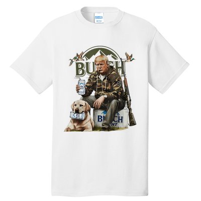 Retro Trump Hunting Deer Funny Beer Drinking Beer Hunting Tall T-Shirt