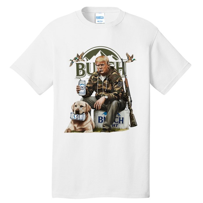 Retro Trump Hunting Deer Funny Beer Drinking Beer Hunting Tall T-Shirt