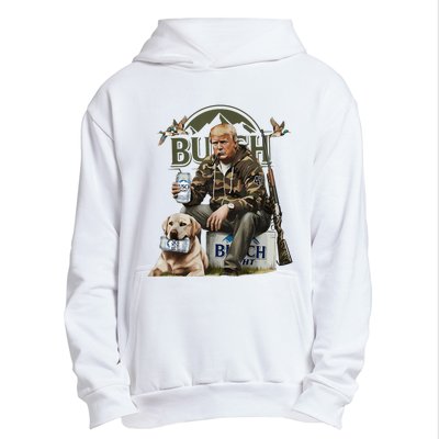 Retro Trump Hunting Deer Funny Beer Drinking Beer Hunting Urban Pullover Hoodie