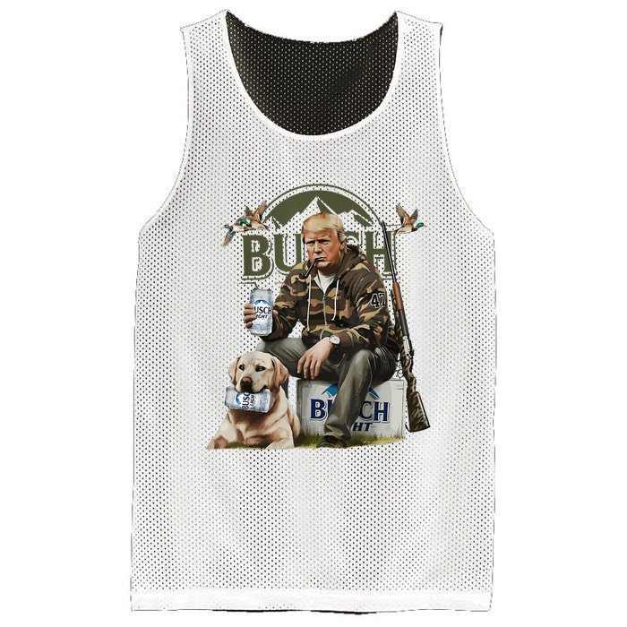 Retro Trump Hunting Deer Funny Beer Drinking Beer Hunting Mesh Reversible Basketball Jersey Tank