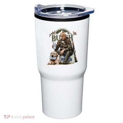 Retro Trump Hunting Deer Funny Beer Drinking Beer Hunting Tumbler