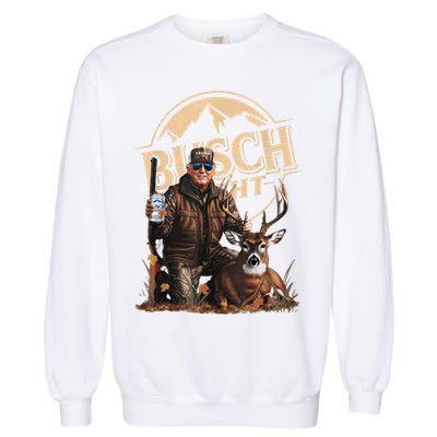 Retro Trump Hunting Deer Funny Beer Drinking Beer Hunting Garment-Dyed Sweatshirt