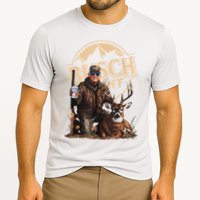 Retro Trump Hunting Deer Funny Beer Drinking Beer Hunting Cooling Performance Crew T-Shirt