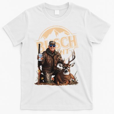 Retro Trump Hunting Deer Funny Beer Drinking Beer Hunting T-Shirt