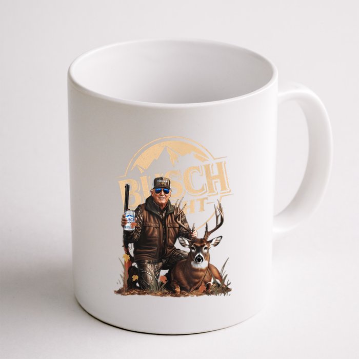 Retro Trump Hunting Deer Funny Beer Drinking Beer Hunting Coffee Mug