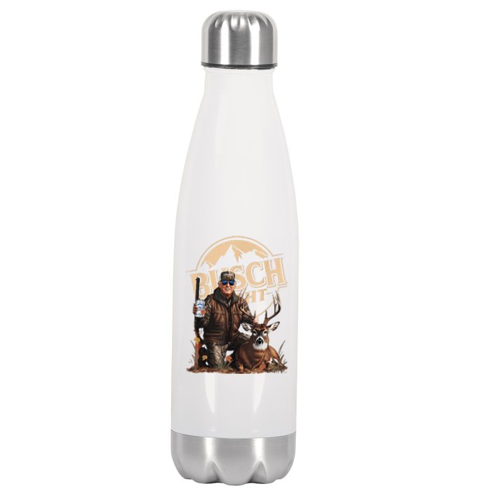 Retro Trump Hunting Deer Funny Beer Drinking Beer Hunting Stainless Steel Insulated Water Bottle