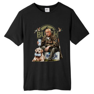 Retro Trump Hunting Deer Design Funny Beer Drinking & Hunting Tall Fusion ChromaSoft Performance T-Shirt