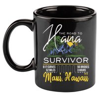 Road To Hana Survivor Curvy Palm Maui Hawaii Lover Gift 11oz C Handle Ceramic Mug