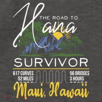 Road To Hana Survivor Curvy Palm Maui Hawaii Lover Gift Vector Backpack