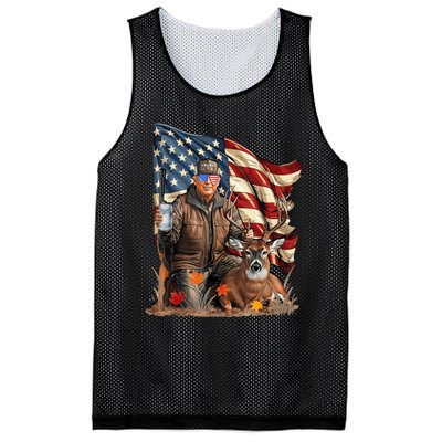 Retro Trump Hunting Deer Funny Beer Drinking Beer Hunting Mesh Reversible Basketball Jersey Tank