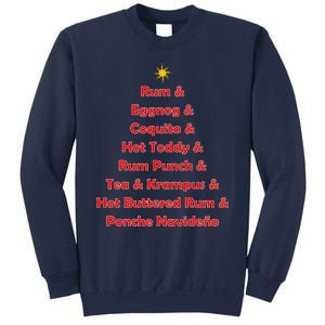 Rum Traveler Holiday Drink List Sweatshirt